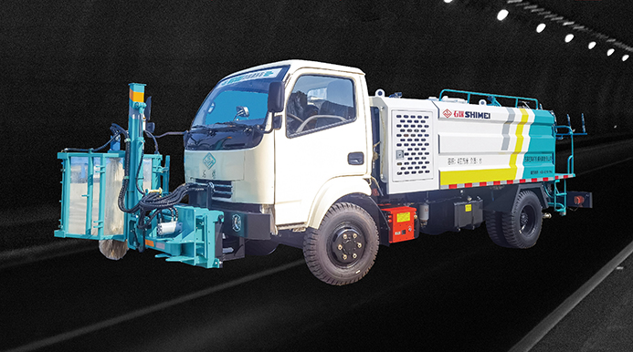 防爆柴油機無軌膠輪車—管壁清洗車